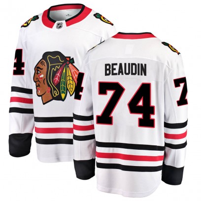 Men's Breakaway Chicago Blackhawks Nicolas Beaudin Fanatics Branded ized Away Jersey - White