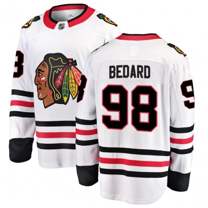 Men's Breakaway Chicago Blackhawks Connor Bedard Fanatics Branded Away Jersey - White