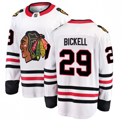 Men's Breakaway Chicago Blackhawks Bryan Bickell Fanatics Branded Away Jersey - White