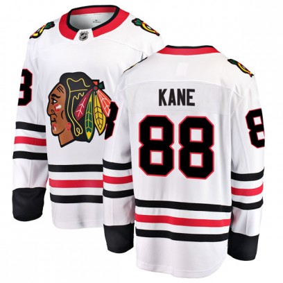 Men's Breakaway Chicago Blackhawks Patrick Kane Fanatics Branded Away Jersey - White