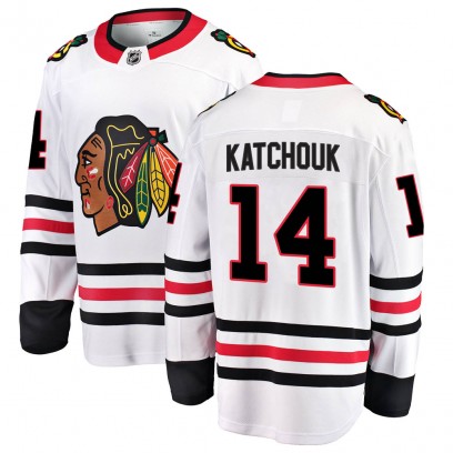 Men's Breakaway Chicago Blackhawks Boris Katchouk Fanatics Branded Away Jersey - White