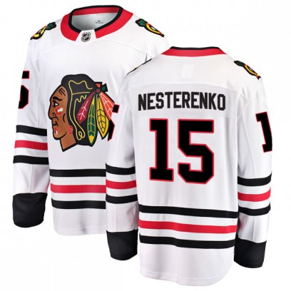 Men's Breakaway Chicago Blackhawks Eric Nesterenko Fanatics Branded Away Jersey - White