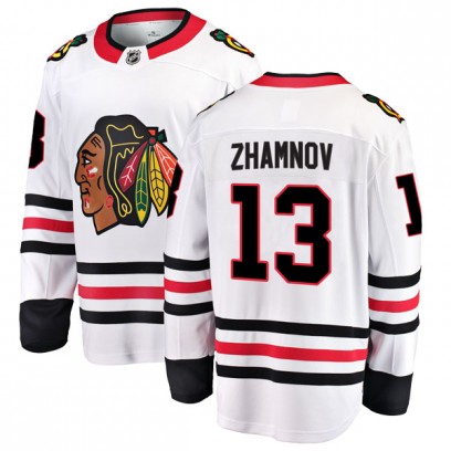 Men's Breakaway Chicago Blackhawks Alex Zhamnov Fanatics Branded Away Jersey - White
