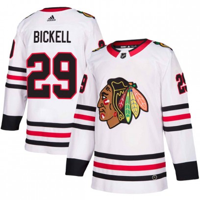 Youth Authentic Chicago Blackhawks Bryan Bickell Adidas Away Jersey - White