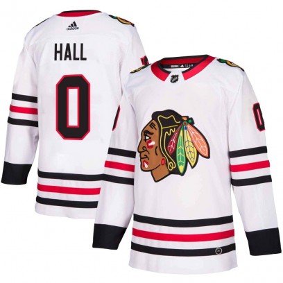 Youth Authentic Chicago Blackhawks Taylor Hall Adidas Away Jersey - White