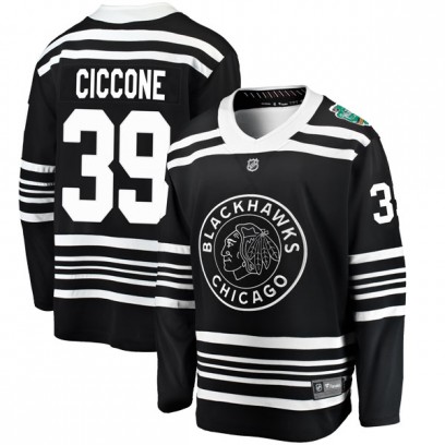 Men's Breakaway Chicago Blackhawks Enrico Ciccone Fanatics Branded 2019 Winter Classic Jersey - Black