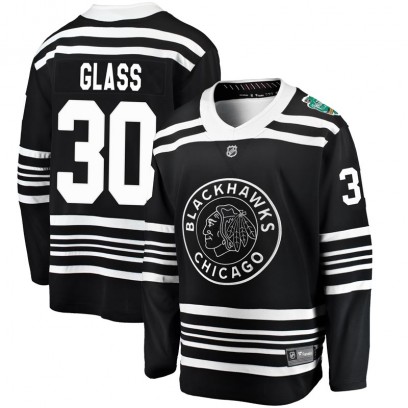 Men's Breakaway Chicago Blackhawks Jeff Glass Fanatics Branded 2019 Winter Classic Jersey - Black