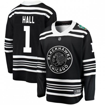 Men's Breakaway Chicago Blackhawks Glenn Hall Fanatics Branded 2019 Winter Classic Jersey - Black