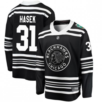 Men's Breakaway Chicago Blackhawks Dominik Hasek Fanatics Branded 2019 Winter Classic Jersey - Black