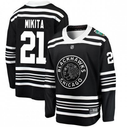 Men's Breakaway Chicago Blackhawks Stan Mikita Fanatics Branded 2019 Winter Classic Jersey - Black