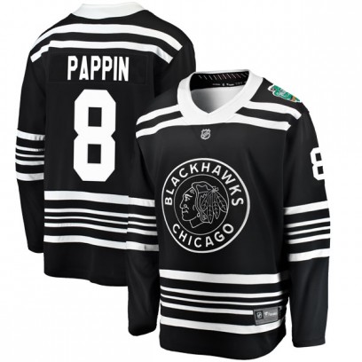 Men's Breakaway Chicago Blackhawks Jim Pappin Fanatics Branded 2019 Winter Classic Jersey - Black