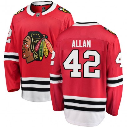 Youth Breakaway Chicago Blackhawks Nolan Allan Fanatics Branded Home Jersey - Red