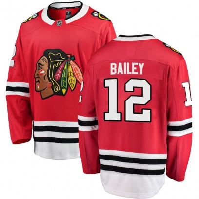 Youth Breakaway Chicago Blackhawks Josh Bailey Fanatics Branded Home Jersey - Red