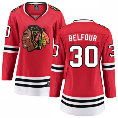 Women's Breakaway Chicago Blackhawks ED Belfour Fanatics Branded Home Jersey - Red