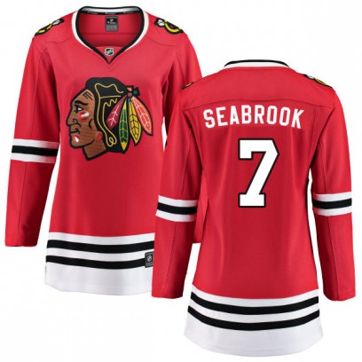 Women's Breakaway Chicago Blackhawks Brent Seabrook Fanatics Branded Home Jersey - Red