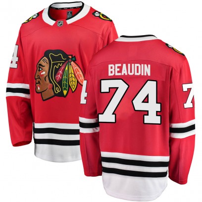 Men's Breakaway Chicago Blackhawks Nicolas Beaudin Fanatics Branded ized Home Jersey - Red