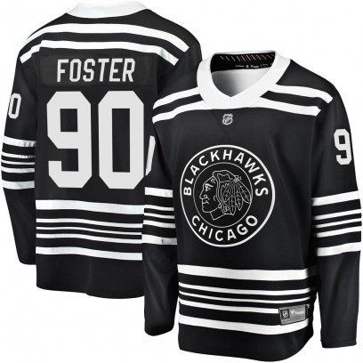 Men's Premier Chicago Blackhawks Scott Foster Fanatics Branded Breakaway Alternate 2019/20 Jersey - Black