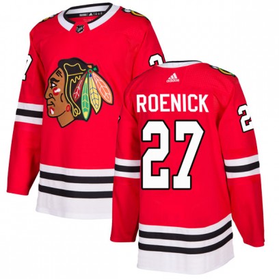 Men's Authentic Chicago Blackhawks Jeremy Roenick Adidas Home Jersey - Red