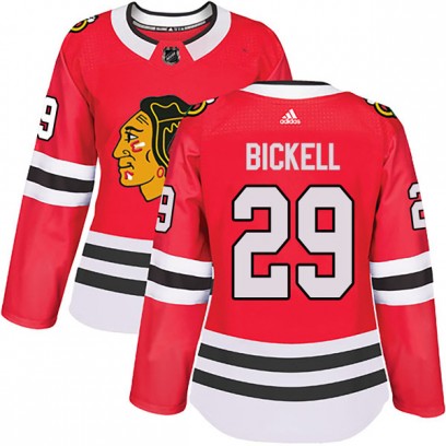 Women's Authentic Chicago Blackhawks Bryan Bickell Adidas Home Jersey - Red
