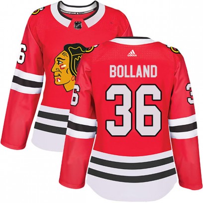 Women's Authentic Chicago Blackhawks Dave Bolland Adidas Home Jersey - Red