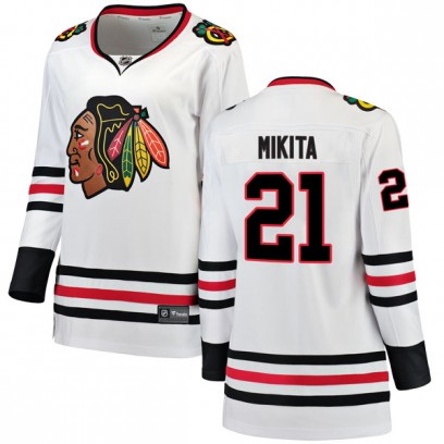 Women's Breakaway Chicago Blackhawks Stan Mikita Fanatics Branded Away Jersey - White