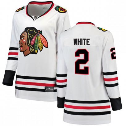 Women's Breakaway Chicago Blackhawks Bill White Fanatics Branded Away Jersey - White