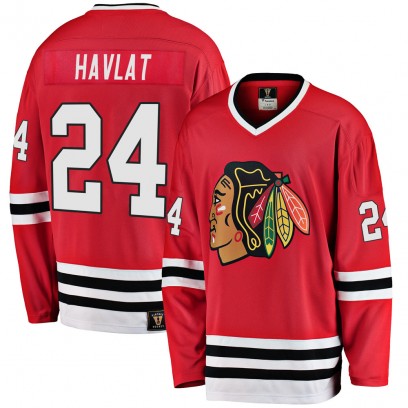 Youth Premier Chicago Blackhawks Martin Havlat Fanatics Branded Breakaway Heritage Jersey - Red