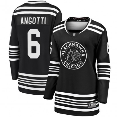 Women's Premier Chicago Blackhawks Lou Angotti Fanatics Branded Breakaway Alternate 2019/20 Jersey - Black
