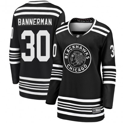 Women's Premier Chicago Blackhawks Murray Bannerman Fanatics Branded Breakaway Alternate 2019/20 Jersey - Black