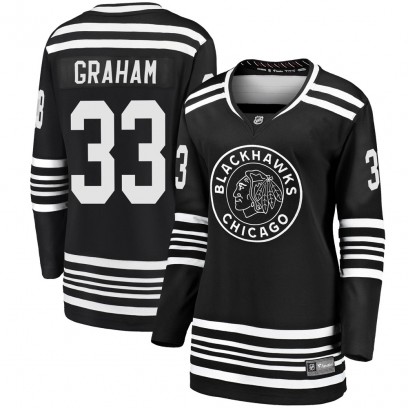 Women's Premier Chicago Blackhawks Dirk Graham Fanatics Branded Breakaway Alternate 2019/20 Jersey - Black