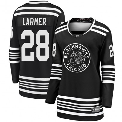 Women's Premier Chicago Blackhawks Steve Larmer Fanatics Branded Breakaway Alternate 2019/20 Jersey - Black