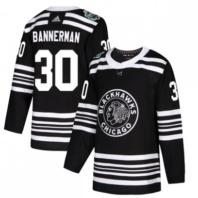 Youth Authentic Chicago Blackhawks Murray Bannerman Adidas 2019 Winter Classic Jersey - Black