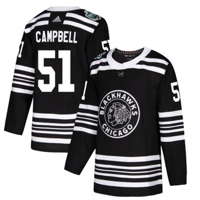 Youth Authentic Chicago Blackhawks Brian Campbell Adidas 2019 Winter Classic Jersey - Black