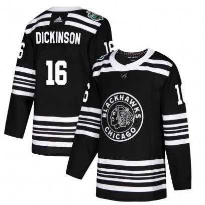 Youth Authentic Chicago Blackhawks Jason Dickinson Adidas 2019 Winter Classic Jersey - Black