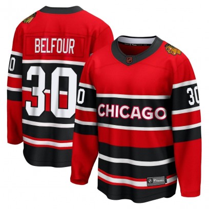 Men's Breakaway Chicago Blackhawks ED Belfour Fanatics Branded Special Edition 2.0 Jersey - Red