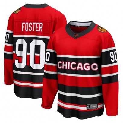 Men's Breakaway Chicago Blackhawks Scott Foster Fanatics Branded Special Edition 2.0 Jersey - Red