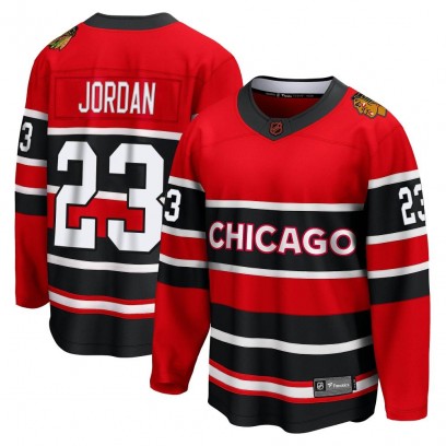 Men's Breakaway Chicago Blackhawks Michael Jordan Fanatics Branded Special Edition 2.0 Jersey - Red
