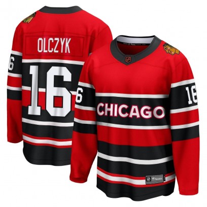 Men's Breakaway Chicago Blackhawks Ed Olczyk Fanatics Branded Special Edition 2.0 Jersey - Red