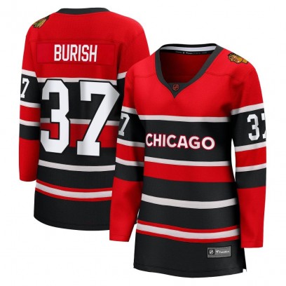 Women's Breakaway Chicago Blackhawks Adam Burish Fanatics Branded Special Edition 2.0 Jersey - Red