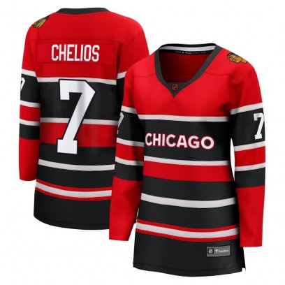 Women's Breakaway Chicago Blackhawks Chris Chelios Fanatics Branded Special Edition 2.0 Jersey - Red