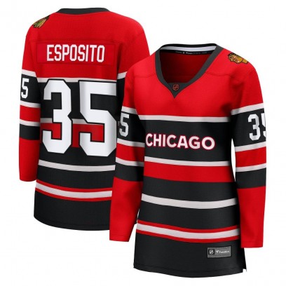 Women's Breakaway Chicago Blackhawks Tony Esposito Fanatics Branded Special Edition 2.0 Jersey - Red