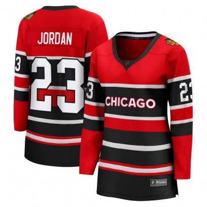 Women's Breakaway Chicago Blackhawks Michael Jordan Fanatics Branded Special Edition 2.0 Jersey - Red