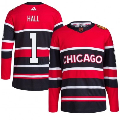 Youth Authentic Chicago Blackhawks Glenn Hall Adidas Reverse Retro 2.0 Jersey - Red