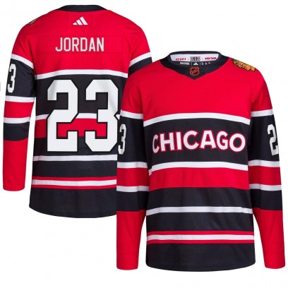 Youth Authentic Chicago Blackhawks Michael Jordan Adidas Reverse Retro 2.0 Jersey - Red