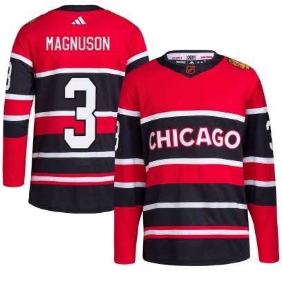 Youth Authentic Chicago Blackhawks Keith Magnuson Adidas Reverse Retro 2.0 Jersey - Red