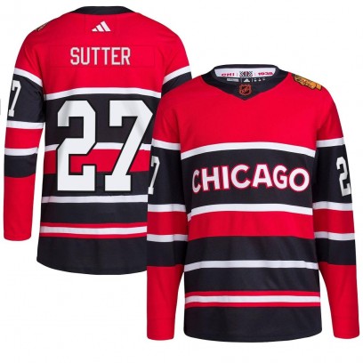 Youth Authentic Chicago Blackhawks Darryl Sutter Adidas Reverse Retro 2.0 Jersey - Red
