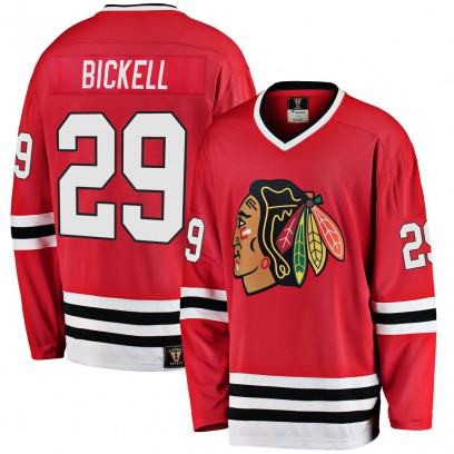 Men's Premier Chicago Blackhawks Bryan Bickell Fanatics Branded Breakaway Heritage Jersey - Red