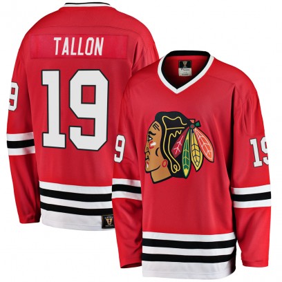 Men's Premier Chicago Blackhawks Dale Tallon Fanatics Branded Breakaway Heritage Jersey - Red