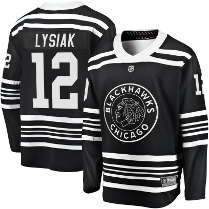 Youth Premier Chicago Blackhawks Tom Lysiak Fanatics Branded Breakaway Alternate 2019/20 Jersey - Black