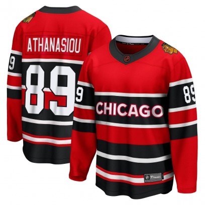Youth Breakaway Chicago Blackhawks Andreas Athanasiou Fanatics Branded Special Edition 2.0 Jersey - Red